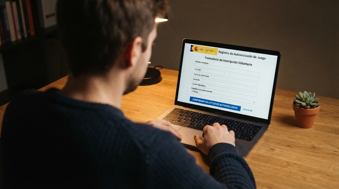Formulario de inscripción al Registro General de Interdicciones de Acceso al Juego en la sede electrónica de la DGOJ