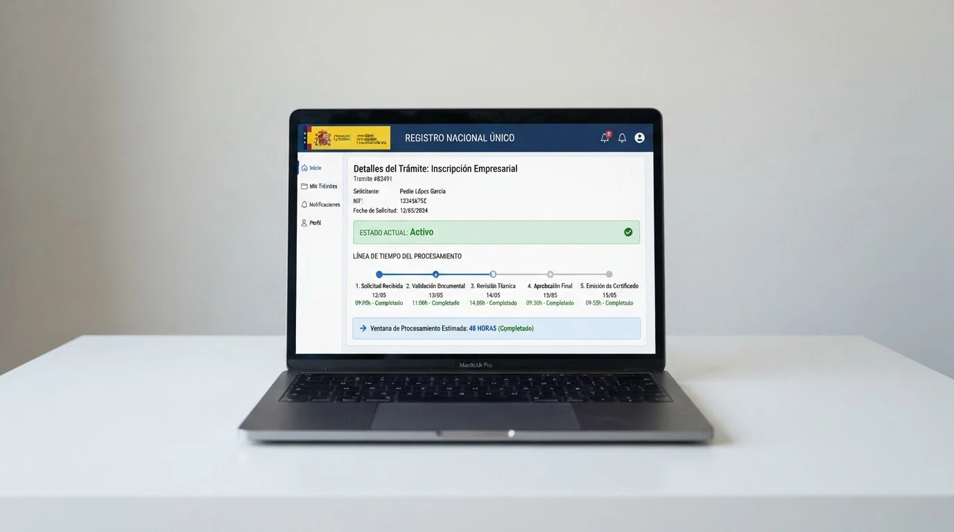 Pantalla de la sede electrónica de la DGOJ con el apartado del RGIAJ