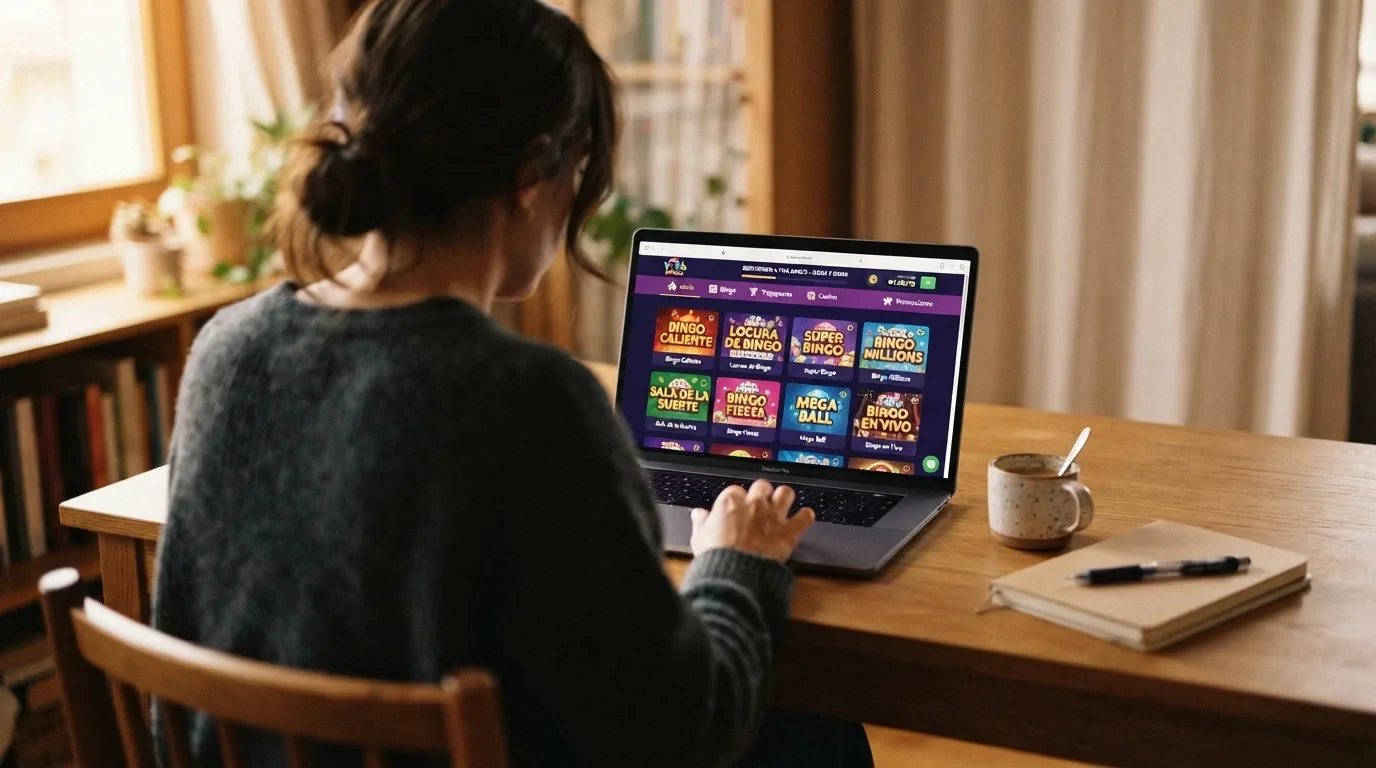Tabla con logotipos y datos de los principales casinos con bingo online analizados en esta guía