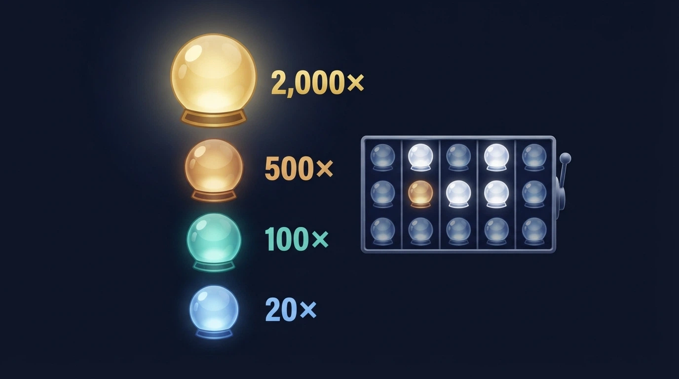 Representación visual de los cuatro niveles de jackpot (Mini, Minor, Major, Grand) con sus multiplicadores junto a los rodillos de una slot Fire Blaze