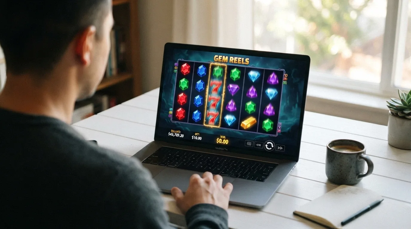 Interfaz de una slot Megaways de Big Time Gaming con los carretes dinámicos mostrando un número variable de símbolos por columna